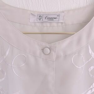 balletcore vintage summer jacket/blouse with embroidery